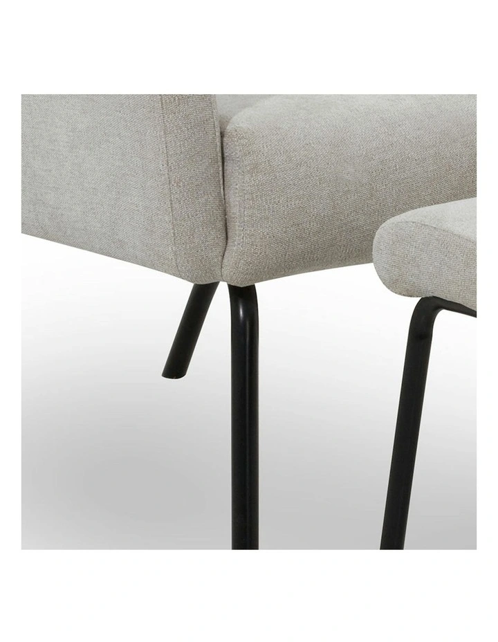 FOXTON Leisure Chair with Ottoman - Grey image 7