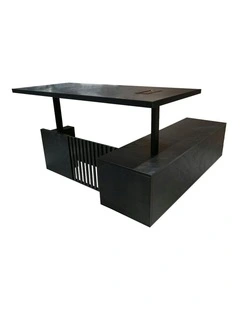 DAXTON Executive Desk with Left Return with Lift 200cm - Black
