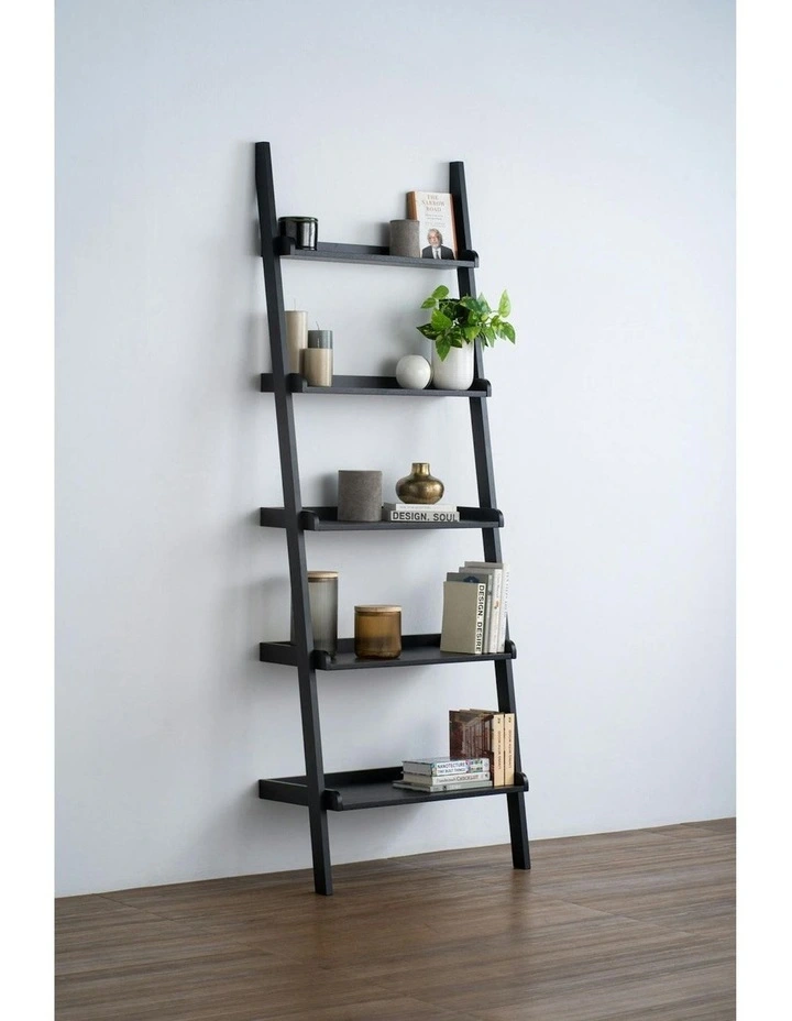 MILT Leaning Bookcase 66cm - Black image 3