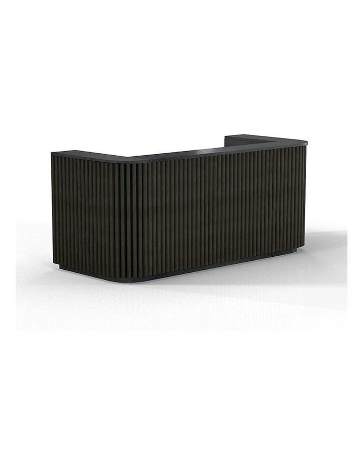 HALO Reception Desk 240cm - Black image 1