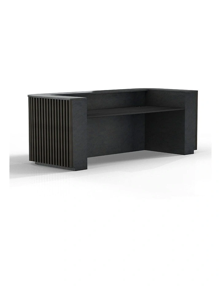 HALO Reception Desk 240cm - Black image 2