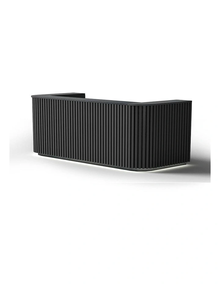 HALO Reception Desk 240cm - Black image 3
