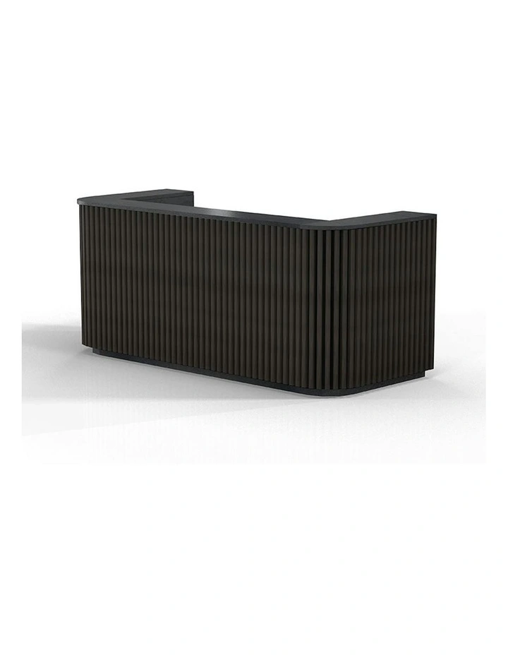 HALO Reception Desk 240cm - Black image 4