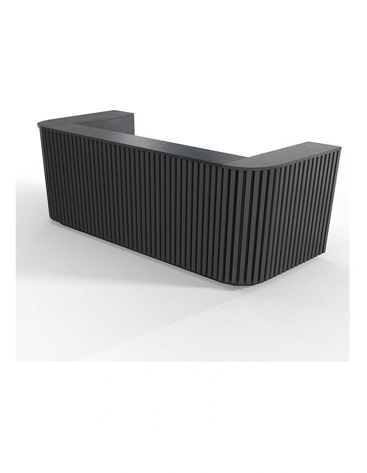 HALO Reception Desk 240cm - Black image 5
