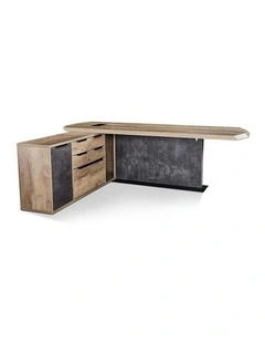 MAGNUS Executive Office Desk with Left Return 2.4M - Tobacco
