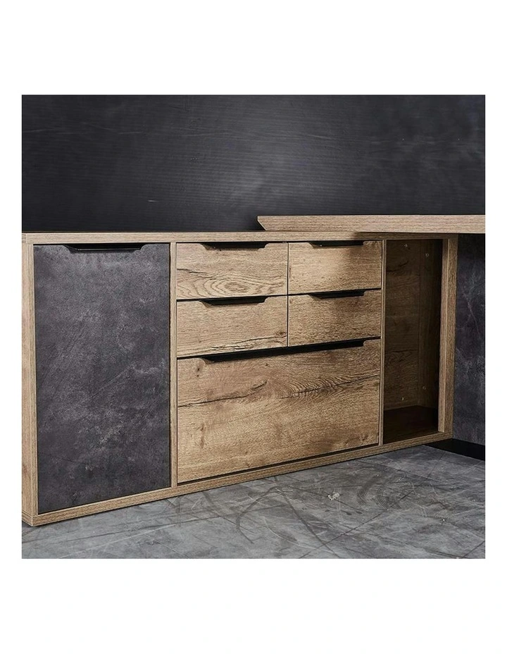 MAGNUS Executive Office Desk with Left Return 2.4M - Tobacco image 3
