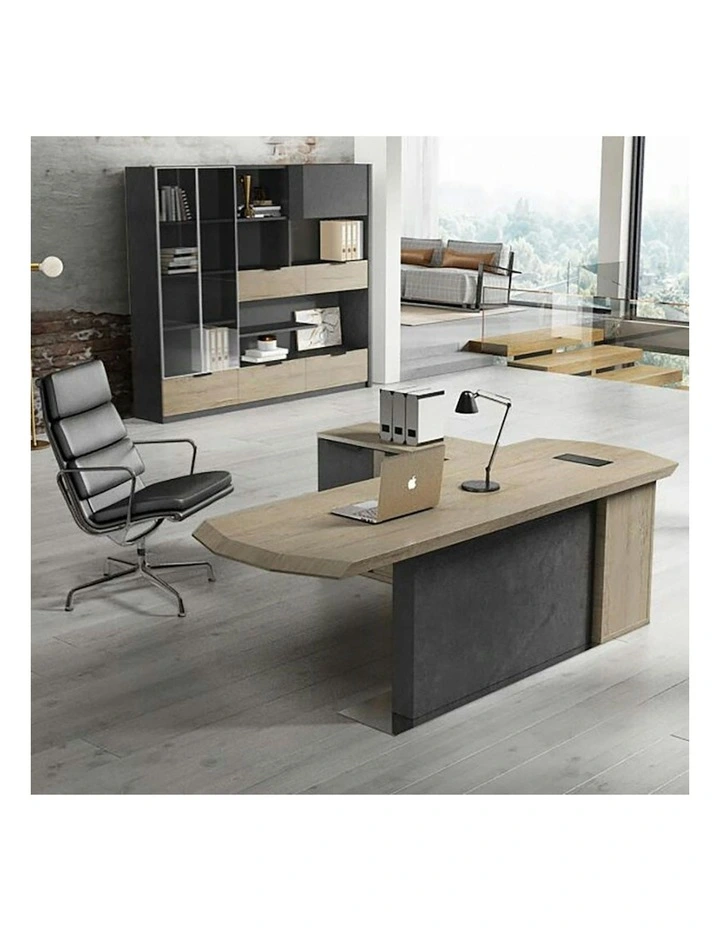 MAGNUS Executive Office Desk with Left Return 2.4M - Tobacco image 7