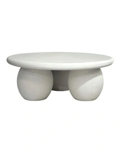 ROCCO Indoor & Outdoor Coffee Table 89.5cm - White Concrete