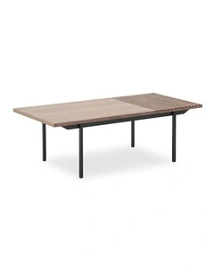 TOZZI Rectangular Coffee Table 120cm - Walnut & Black