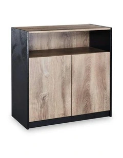 ARTO Credenza Cabinet 80cm - Warm Oak & Black
