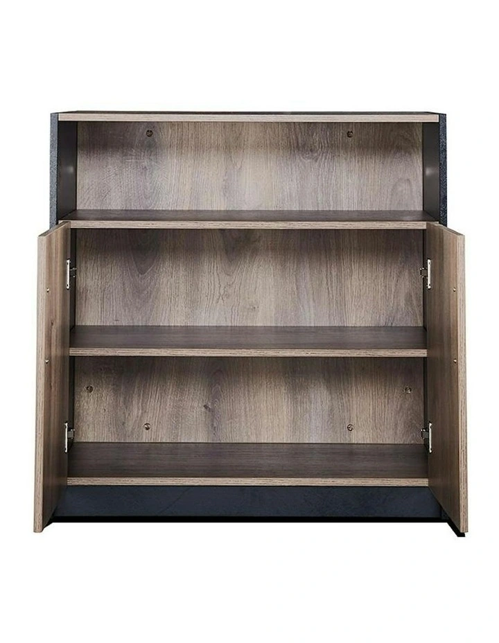 ARTO Credenza Cabinet 80cm - Warm Oak & Black image 5