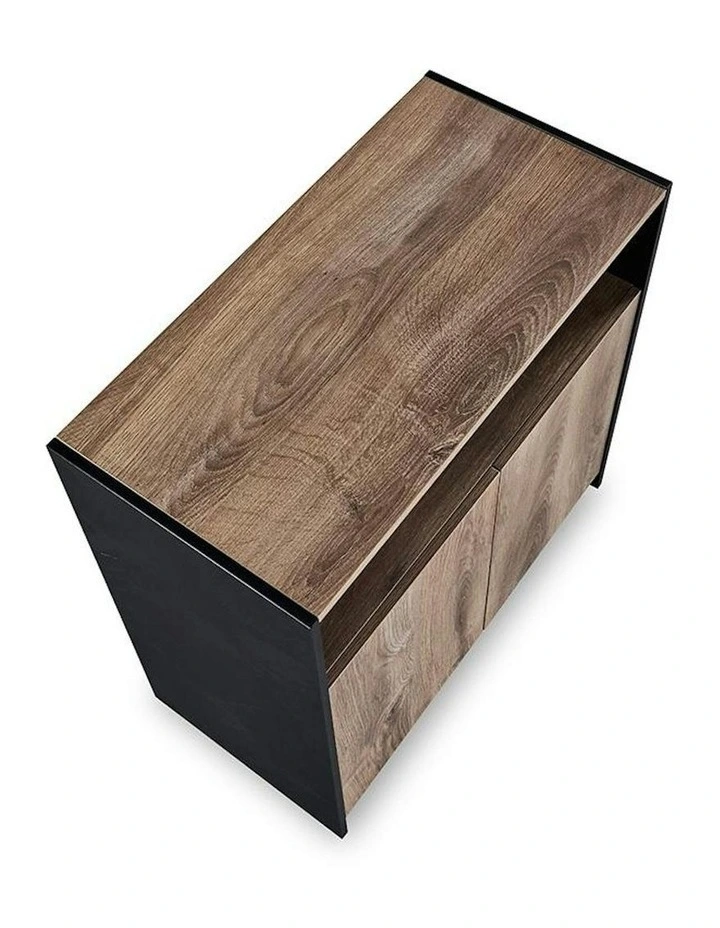 ARTO Credenza Cabinet 80cm - Warm Oak & Black image 7