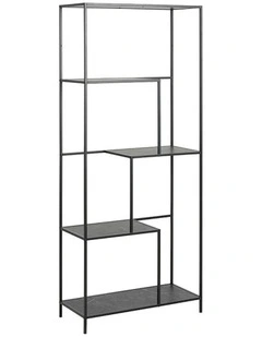 INFINITY Shelving Unit 72x170cm - Black