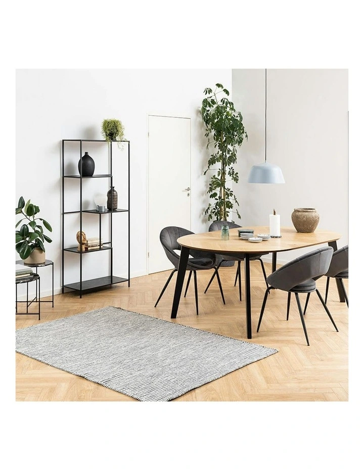 INFINITY Shelving Unit 72x170cm - Black image 2