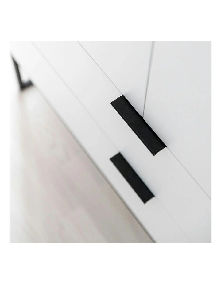 SVANA Tall Sideboard 100cm - White image 7