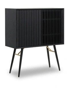 ASLOG Tall Sideboard 90cm - Black