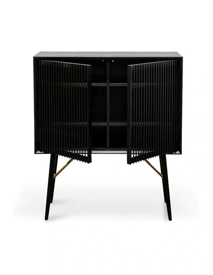 ASLOG Tall Sideboard 90cm - Black image 4