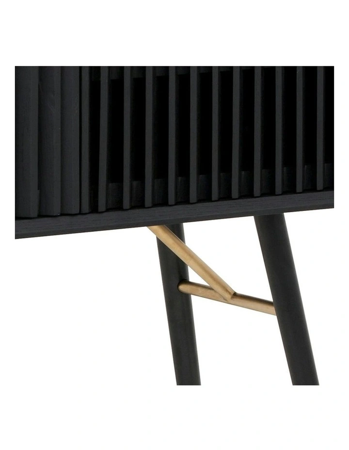 ASLOG Tall Sideboard 90cm - Black image 7