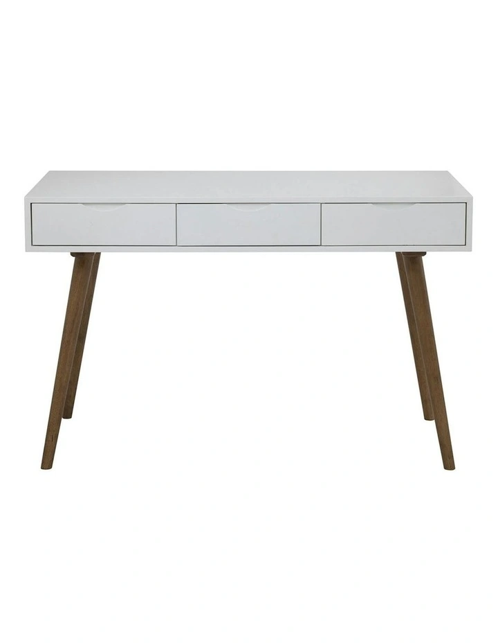 BLANCO Study Desk 120cm - White & Walnut image 3