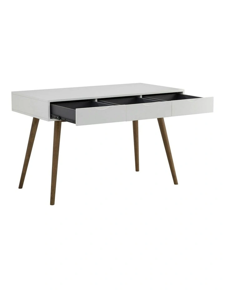 BLANCO Study Desk 120cm - White & Walnut image 6