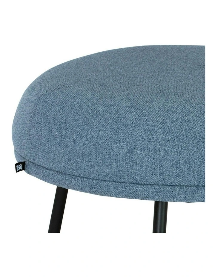 JUSTY Footstool/ Ottoman 63.5cm - Marble Blue image 2