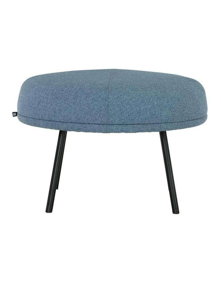 JUSTY Footstool/ Ottoman 63.5cm - Marble Blue image 5