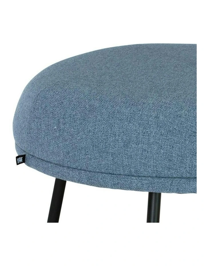 JUSTY Footstool/ Ottoman 63.5cm - Marble Blue image 6