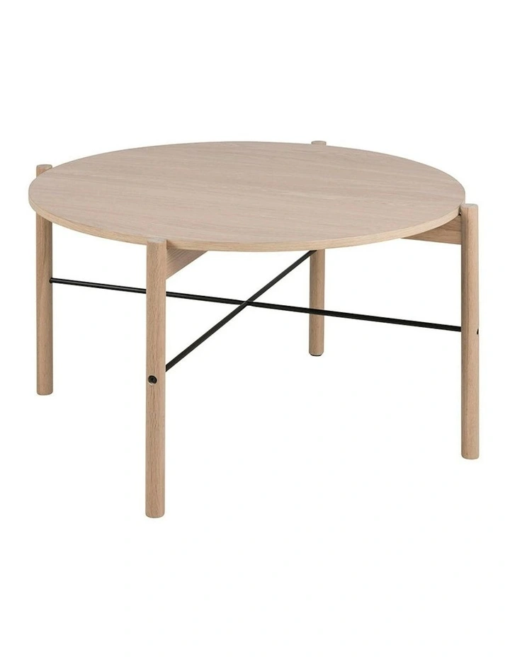 ANTAL Round Coffee Table 80cm - Oak image 1