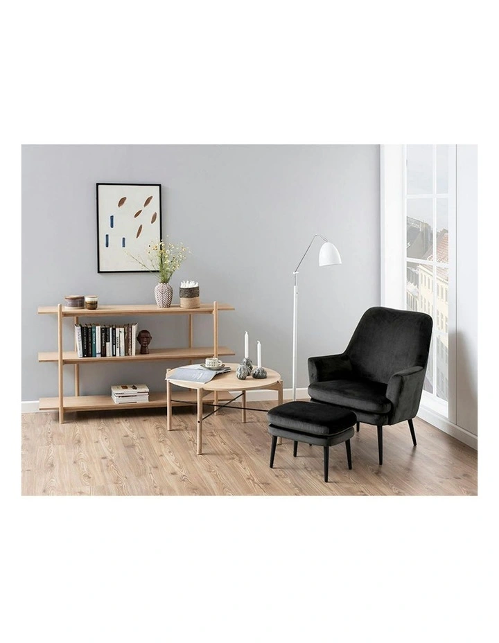 ANTAL Round Coffee Table 80cm - Oak image 2