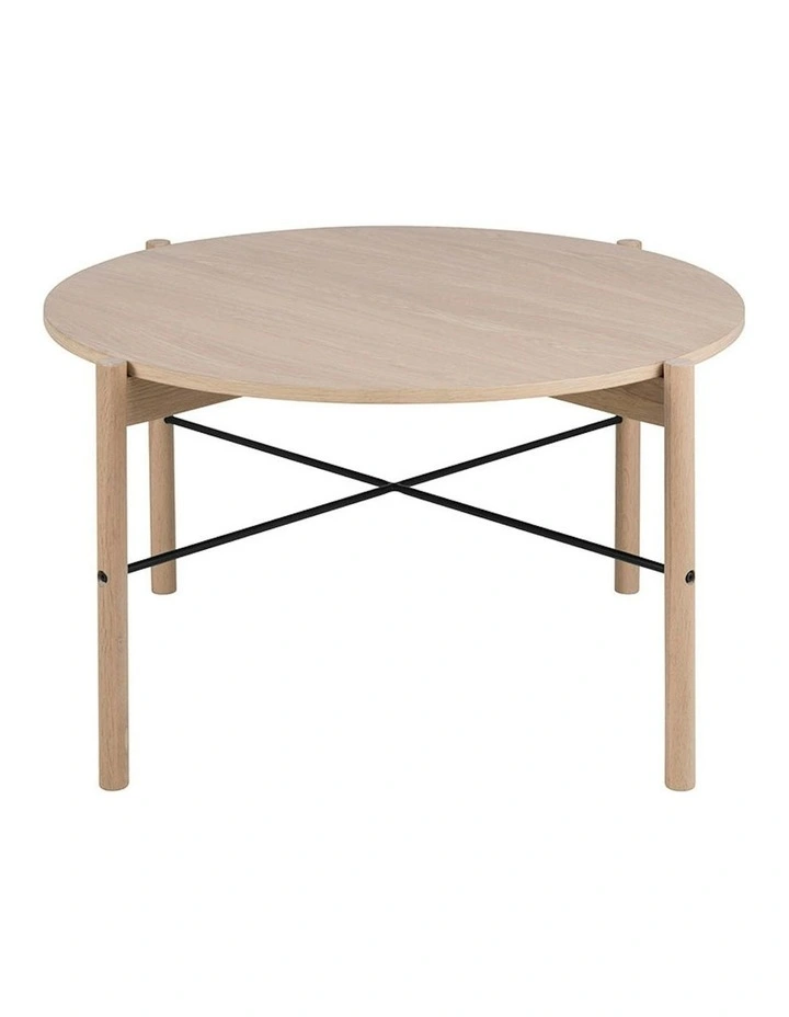 ANTAL Round Coffee Table 80cm - Oak image 3