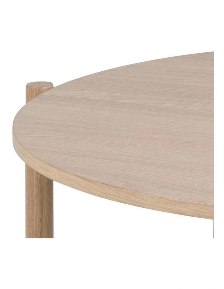 ANTAL Round Coffee Table 80cm - Oak image 4