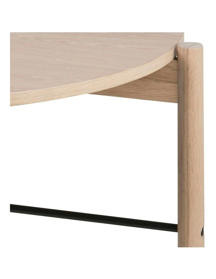 ANTAL Round Coffee Table 80cm - Oak image 5