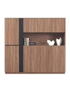 ADRIANO Display Unit  218cm - Light Brown