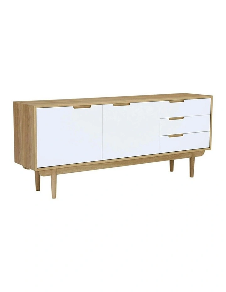 NAKULA Sideboard Buffet 180cm - Natural & White image 1