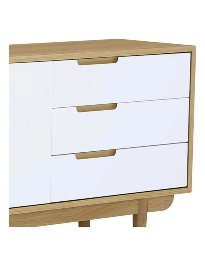 NAKULA Sideboard Buffet 180cm - Natural & White image 3