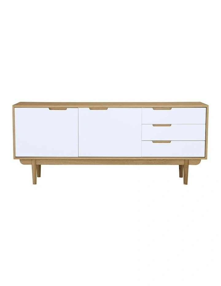 NAKULA Sideboard Buffet 180cm - Natural & White image 4