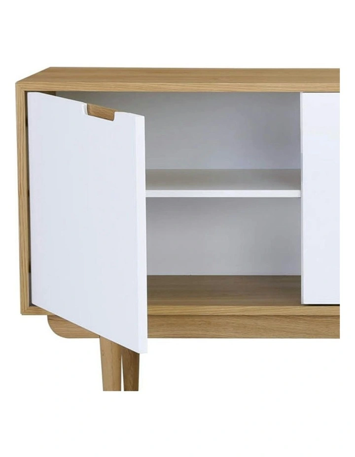 NAKULA Sideboard Buffet 180cm - Natural & White image 5