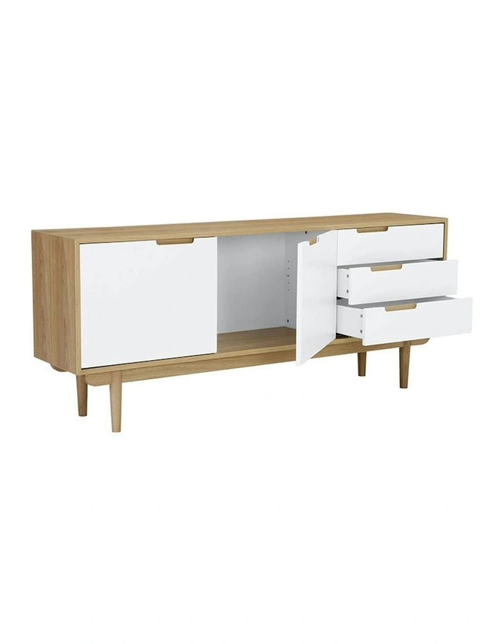 NAKULA Sideboard Buffet 180cm - Natural & White image 6