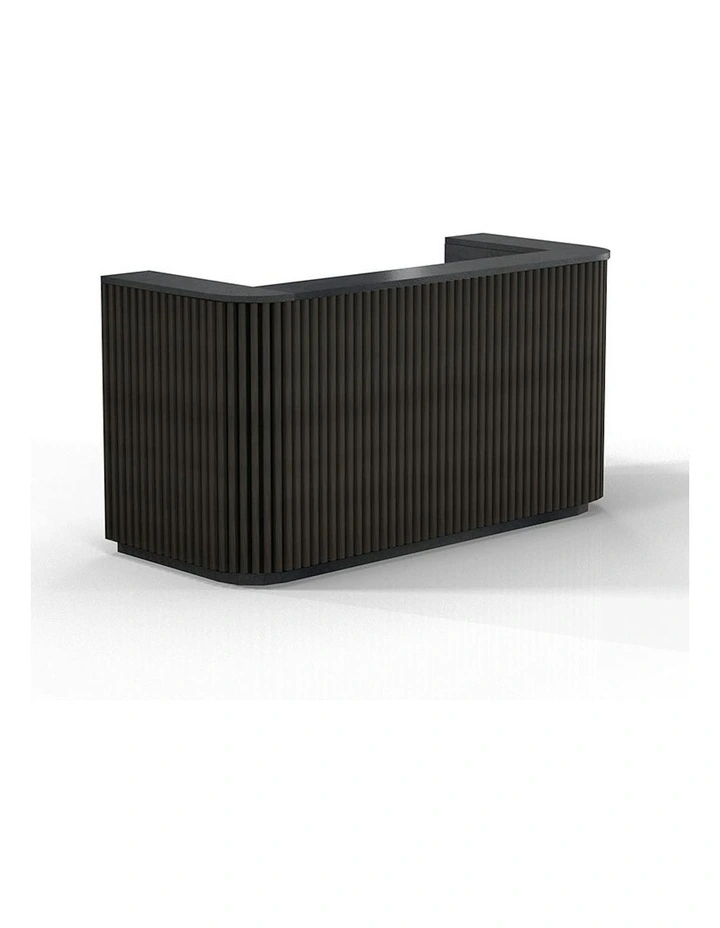 HALO Reception Desk 180cm - Black image 1