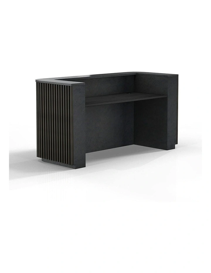 HALO Reception Desk 180cm - Black image 3