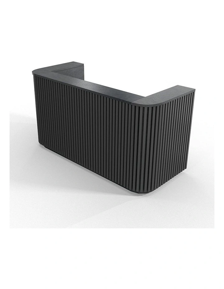 HALO Reception Desk 180cm - Black image 5
