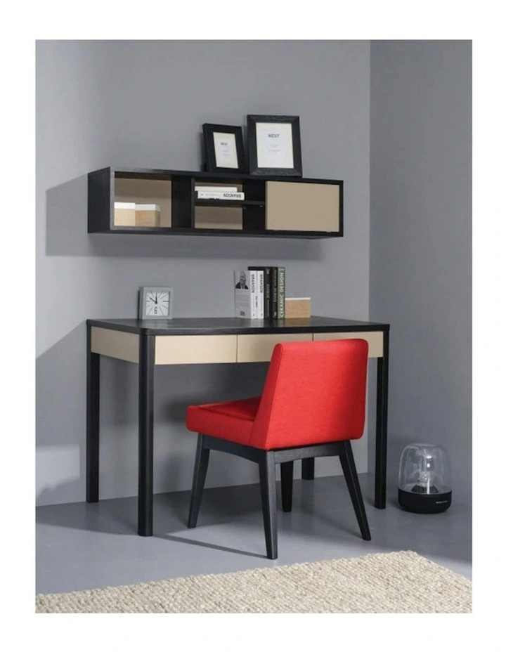 Mabon Wall Mount Shelf Storage Unit - Black & Taupe image 6