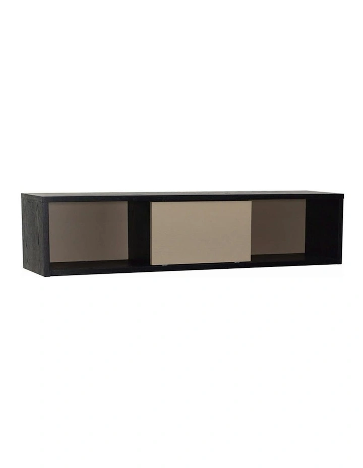 Mabon Wall Mount Shelf Storage Unit - Black & Taupe image 7