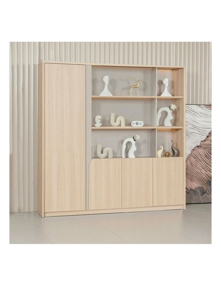 KELIAN Display Wall Unit 200cm - Oak image 2