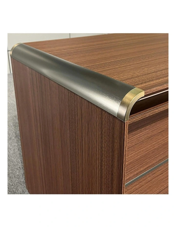 ANDERSON 2 People Back to Back Workstation 1.2M - Hazelnut & Beige image 7
