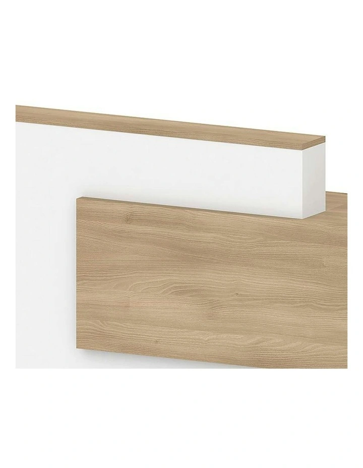 HELMER Reception Desk 2.4M Right Panel - Oak & White image 6