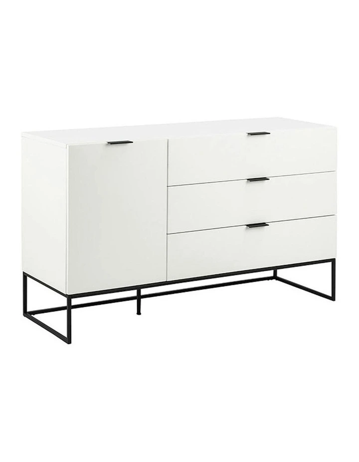 SVANA Sideboard Buffet 134cm - White image 1