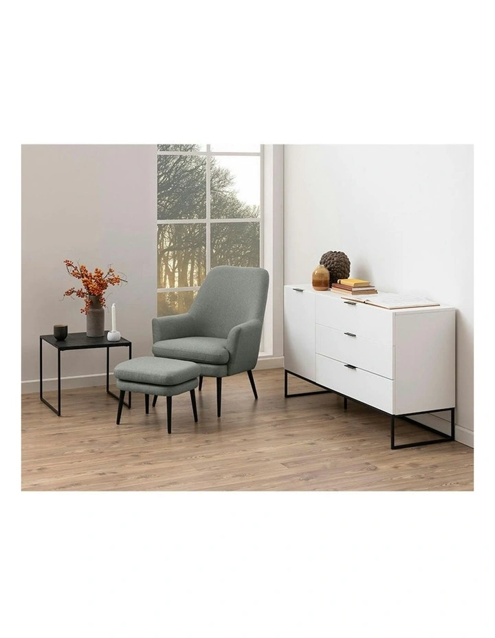 SVANA Sideboard Buffet 134cm - White image 5