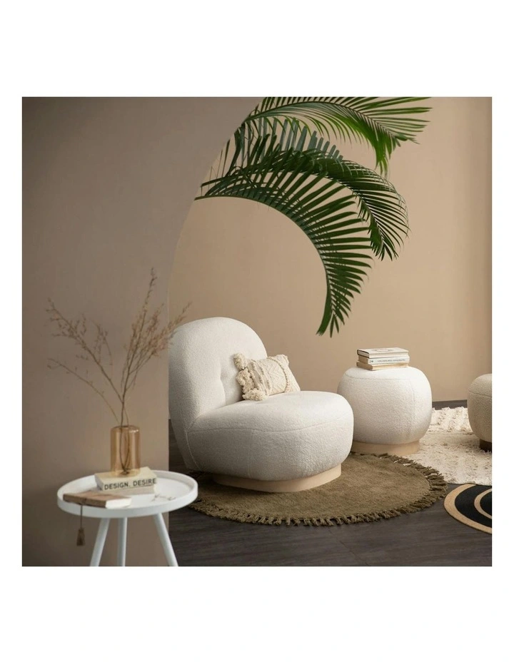 STELIA Ottoman 51cm - Off White image 4