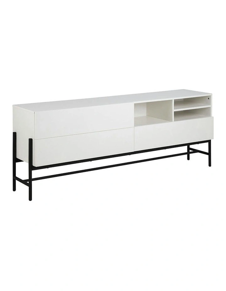 MOGEN Sideboard  Buffet 185cm - White & Black image 1